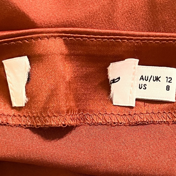 Petal & Pup Rust colored Satin Dress Size 8 - Picture 12 of 13